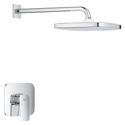 Grohe Cubeo Krom 25 Cm Tepe Duşlu Ankastre Duş Seti görsel 1
