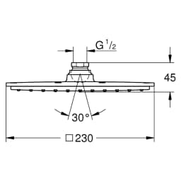 Grohe Rainshower Aqua Krom 23 Cm Tepe Duşu 26876000 görsel 2