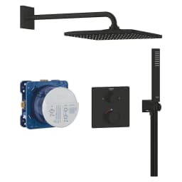Grohe Precision Siyah 31 Cm Kare Ankastre Duş Sistemi görsel 1
