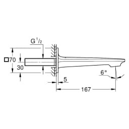 Grohe Allure Çelik Küvet Gagası görsel 2