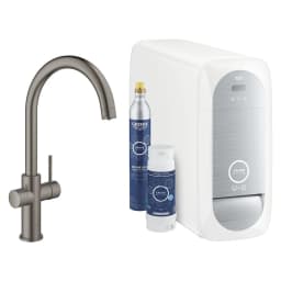Grohe Blue Home Fırçalı Antrasit C Gaga Başlangıç Seti görsel 1