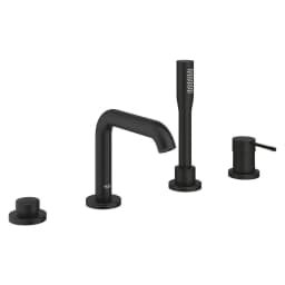 Grohe Essence Phantom Siyah 4 Delikli Küvet Bataryası görsel 1
