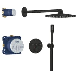 Grohe Precision SmartControl Siyah Yuvarlak Ankastre Seti görsel 1