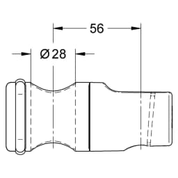 Grohe Relexa Plus Krom Metal Kollu Sürgü Askısı görsel 2