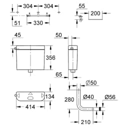 Grohe Beyaz Klozet Rezervuarı 38372SH0 görsel 2