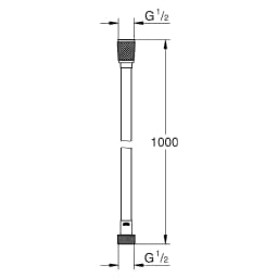 Grohe Silverflex Krom 100 Cm Duş Hortumu görsel 2