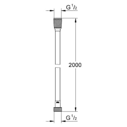 Grohe Silverflex Krom 200 Cm Duş Hortumu görsel 2