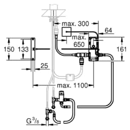 Grohe FootControl Ayak Kumandalı Dönüşüm Seti görsel 2