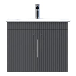 Creavit E10 65 Cm Antrasit Kapaklı Lavabo Dolabı görsel 1