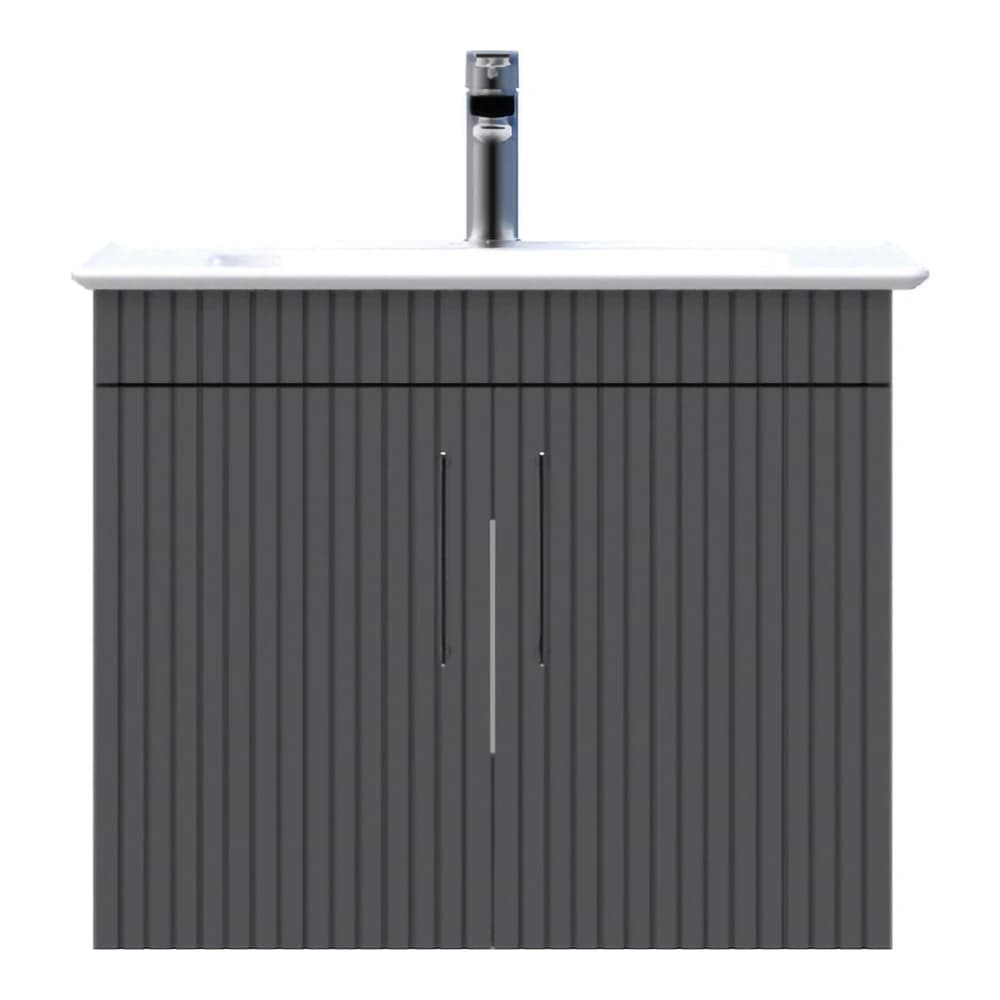 Creavit E10 65 Cm Antrasit Kapaklı Lavabo Dolabı