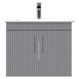 Creavit E10 65 Cm Gri Kapaklı Lavabo Dolabı görsel 1