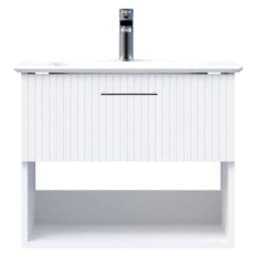 Creavit E10 65 Cm Beyaz Çekmeceli Raflı Lavabo Dolabı görsel 1