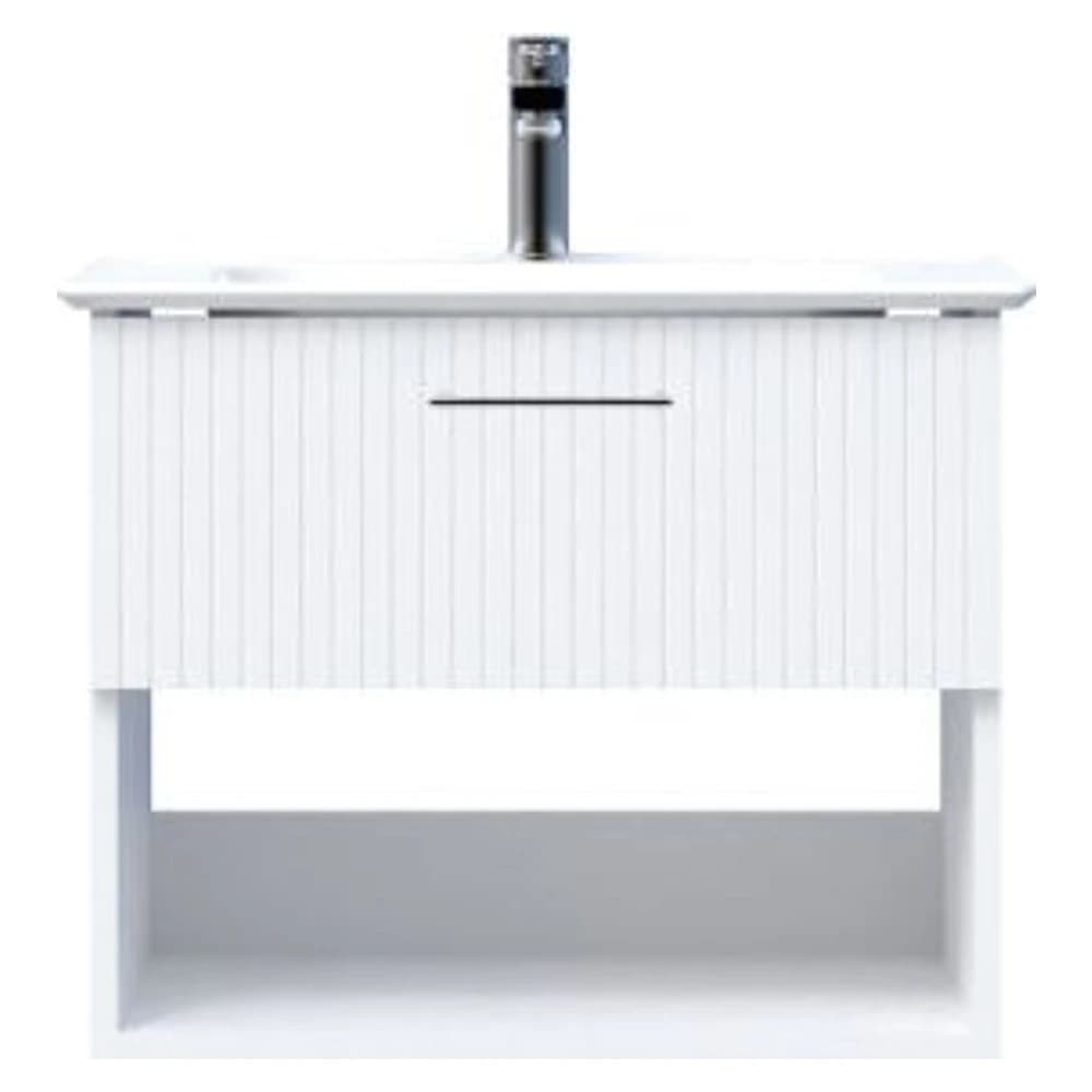 Creavit E10 65 Cm Beyaz Çekmeceli Raflı Lavabo Dolabı