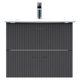 Creavit E10 65 Cm Antrasit 2 Çekmeceli Lavabo Dolabı görsel 1