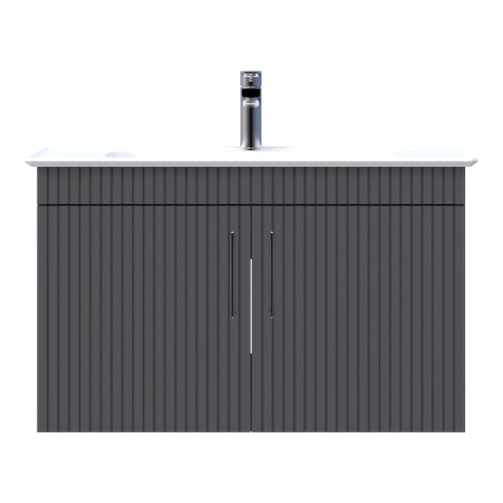 Creavit E10 85 Cm Antrasit Kapaklı Lavabo Dolabı