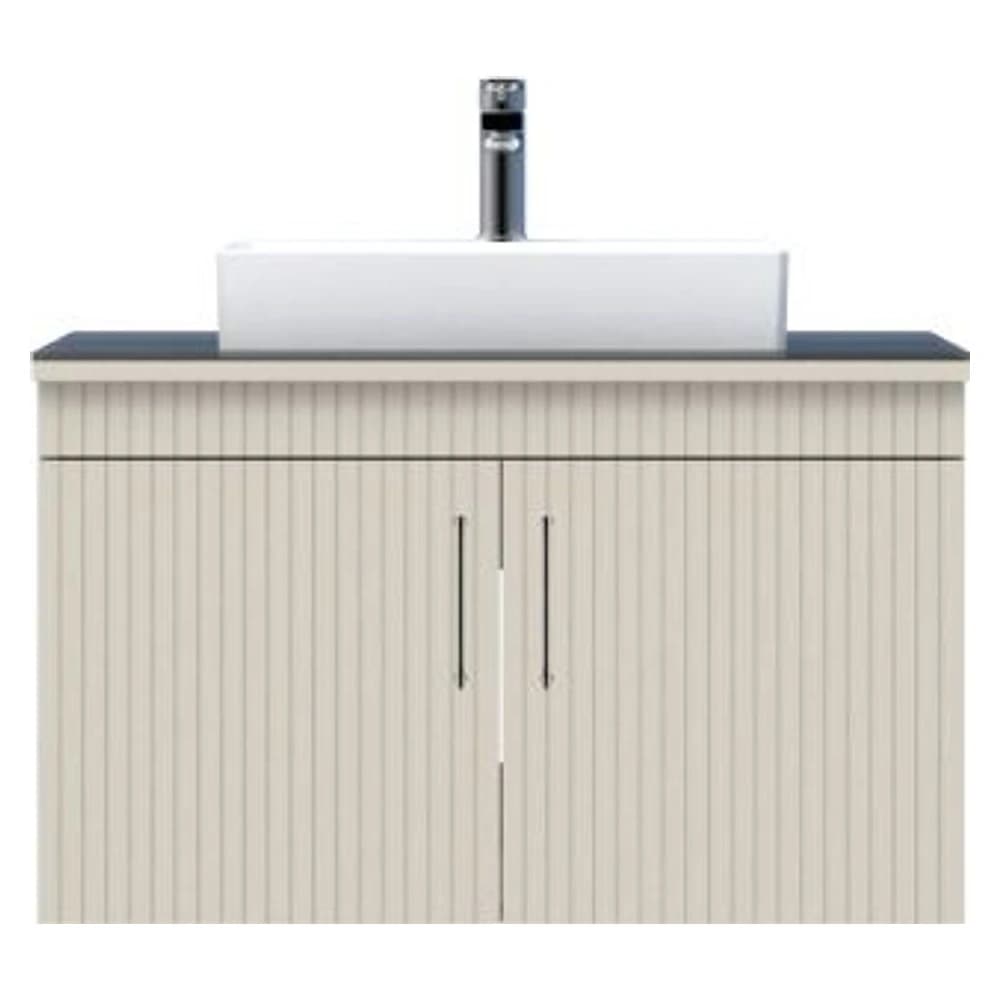 Creavit E10 85 Cm Dafne Kapaklı Cam Tezgah Lavabo Dolabı