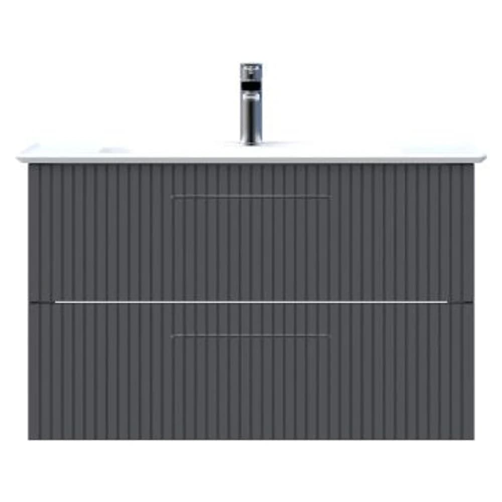 Creavit E10 85 Cm Antrasit 2 Çekmeceli Lavabo Dolabı