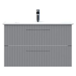 Creavit E10 85 Cm Gri 2 Çekmeceli Lavabo Dolabı görsel 1