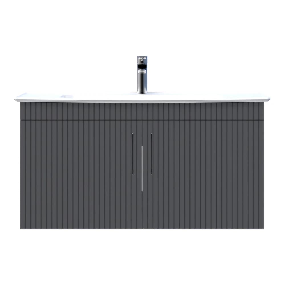 Creavit E10 100 Cm Antrasit Kapaklı Lavabo Dolabı