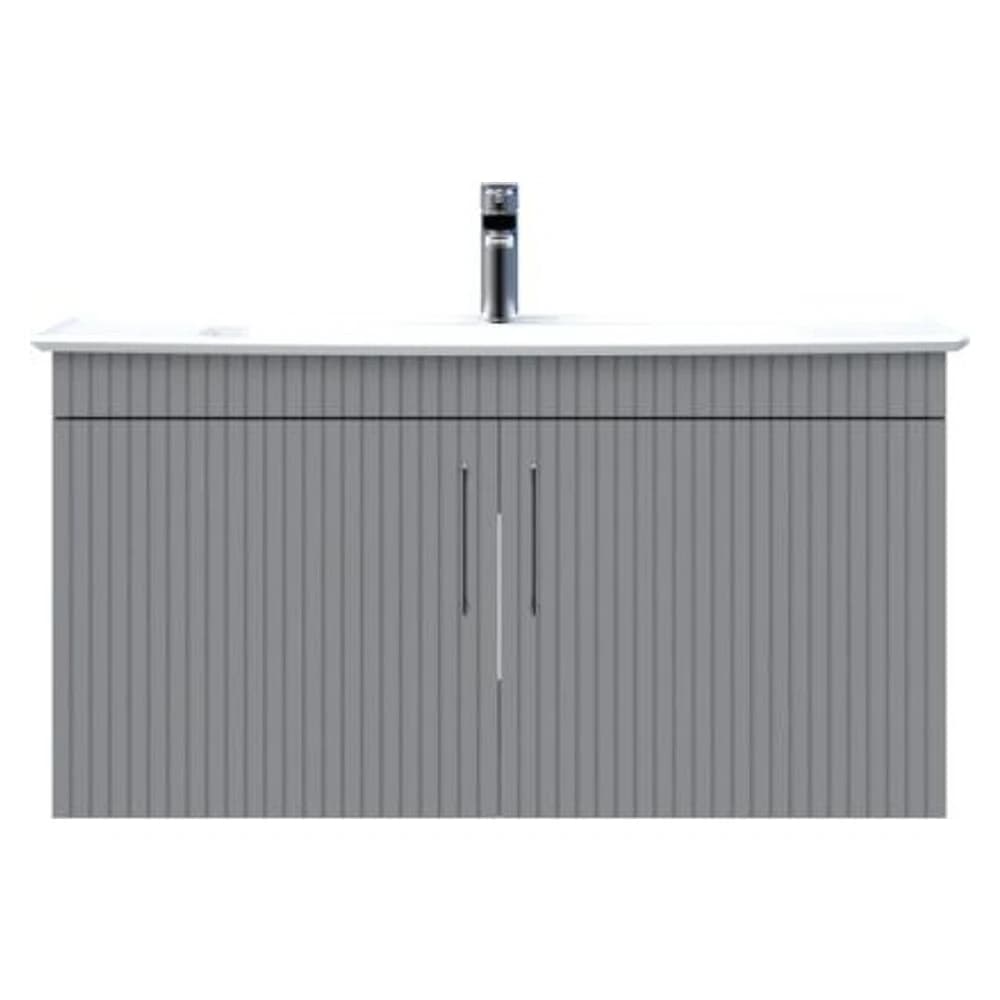 Creavit E10 100 Cm Gri Kapaklı Lavabo Dolabı