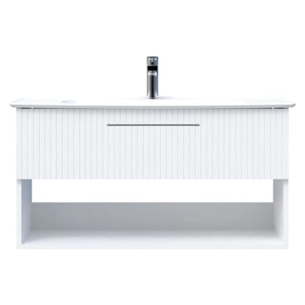 Creavit E10 100 Cm Beyaz Çekmeceli Raflı Lavabo Dolabı