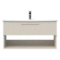 Creavit E10 100 Cm Dafne Çekmeceli Raflı Lavabo Dolabı görsel 1