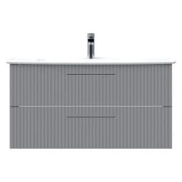 Creavit E10 100 Cm Gri 2 Çekmeceli Lavabo Dolabı görsel 1
