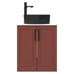 Creavit Perra 60 Cm Tarçın Kapaklı Lavabo Dolabı görsel 1