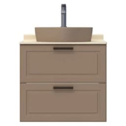 Creavit Perra 60 Cm Latte 2 Çekmeceli Lavabo Dolabı görsel 1
