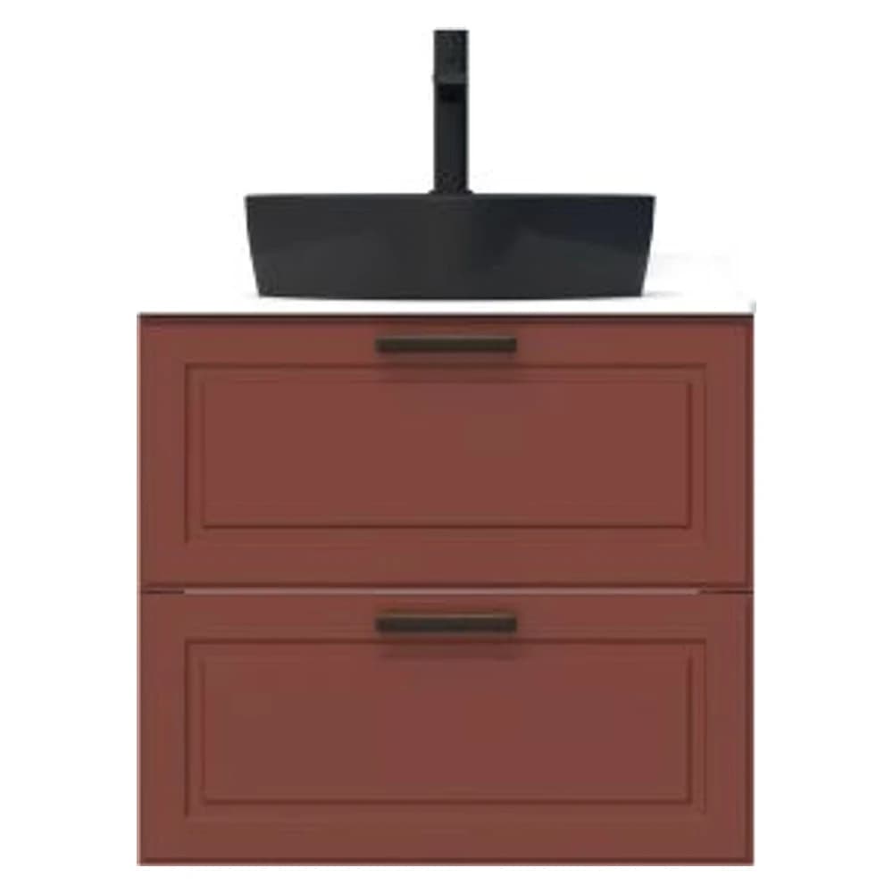 Creavit Perra 60 Cm Tarçın 2 Çekmeceli Lavabo Dolabı