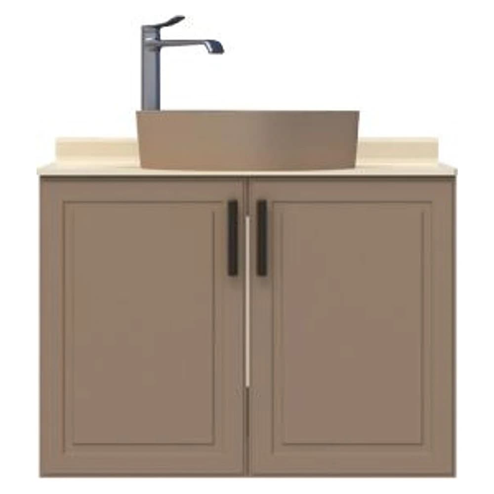 Creavit Perra 80 Cm Latte Kapaklı Lavabo Dolabı