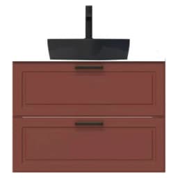 Creavit Perra 80 Cm Tarçın 2 Çekmeceli Lavabo Dolabı görsel 1