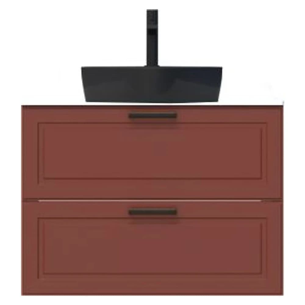 Creavit Perra 80 Cm Tarçın 2 Çekmeceli Lavabo Dolabı