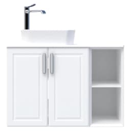 Creavit Perra 60+25 Cm Beyaz Kapaklı Lavabo Dolabı görsel 1
