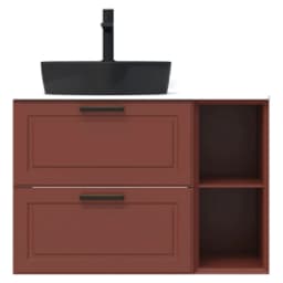 Creavit Perra 60+25 Cm Tarçın 2 Çekmeceli Lavabo Dolabı görsel 1
