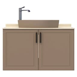 Creavit Perra 100 Cm Latte Kapaklı Lavabo Dolabı görsel 1