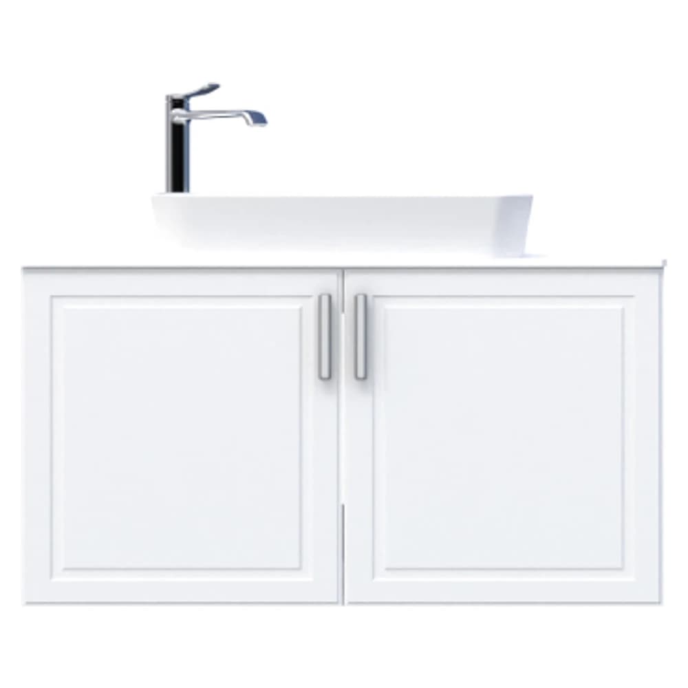 Creavit Perra 100 Cm Beyaz Kapaklı Lavabo Dolabı