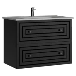 Creavit Kayra 80 Cm Mat Antrasit Çekmeceli Lavabo Dolabı görsel 1