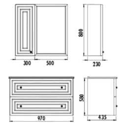Creavit Kayra 100 Cm Mat Gri Çekmeceli Lavabo Dolabı görsel 2