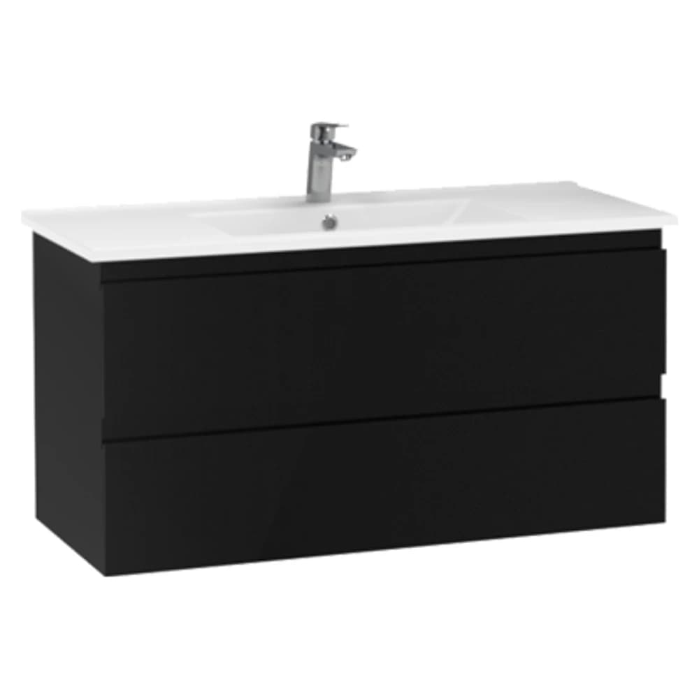 Creavit Alinda 100 Cm Parlak Siyah Lavabo Dolabı