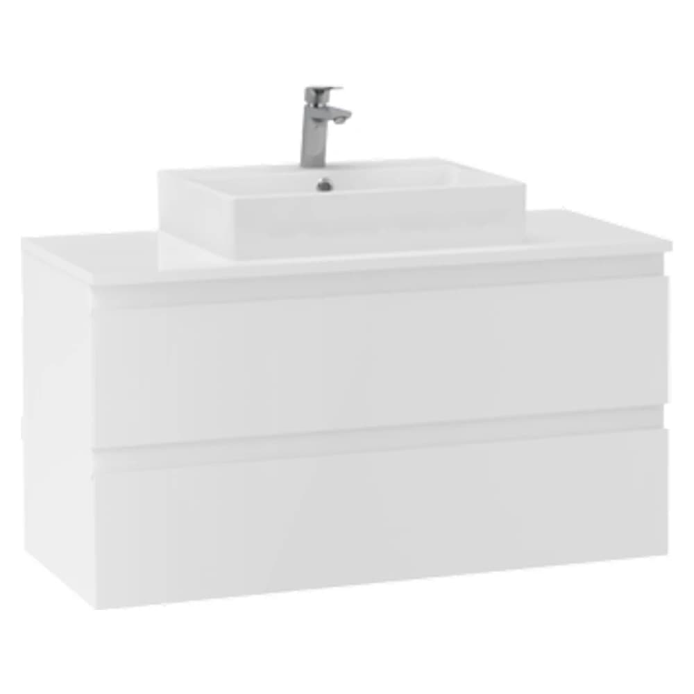Creavit Alinda 100 Cm Parlak Beyaz Tablalı Lavabo Dolabı