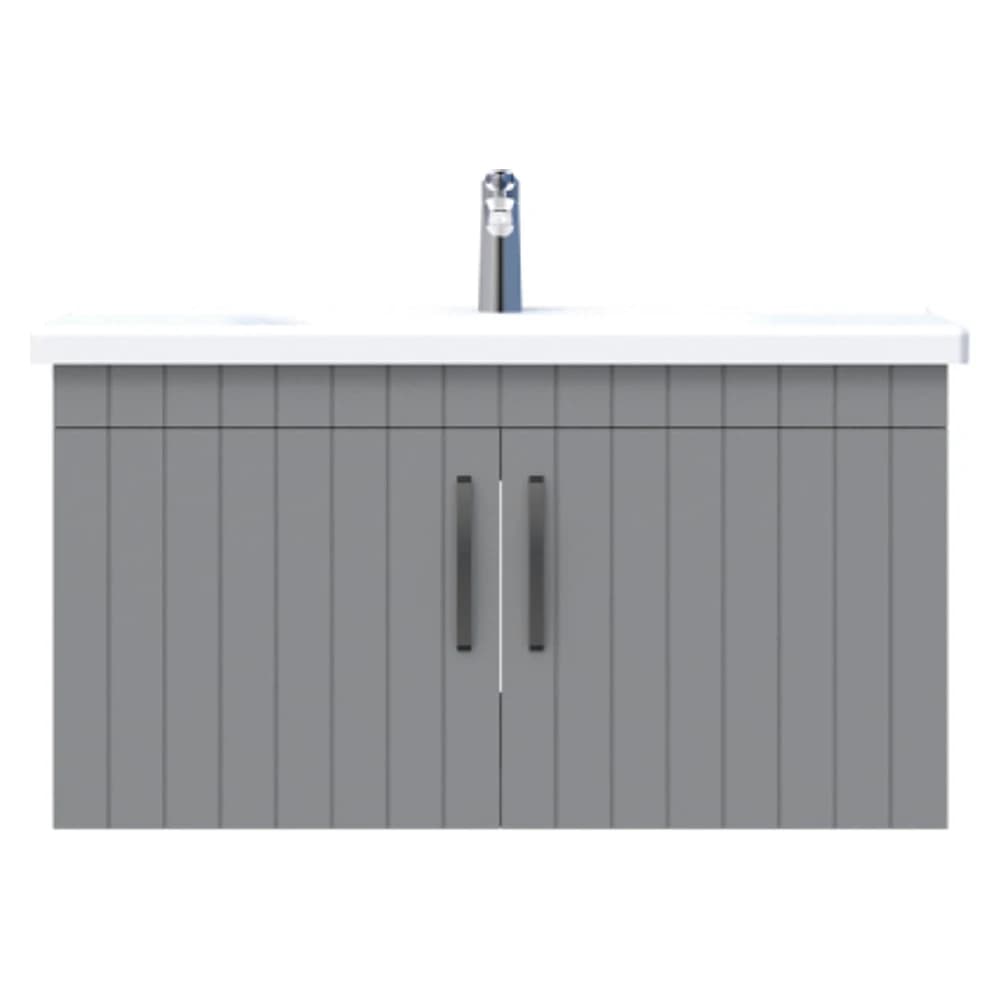 Creavit D20 100 Cm Gri Çizgili Lake Lavabo Dolabı