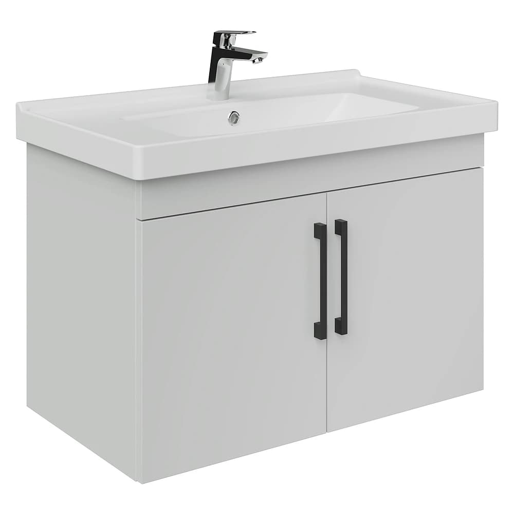 Creavit D20 80 Cm Beyaz Kapaklı Lavabo Dolabı