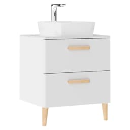 Creavit Patara 60 Cm Mat Beyaz Lavabo Dolabı görsel 1