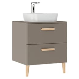 Creavit Patara 60 Cm Mat Cappuccino Lavabo Dolabı görsel 1