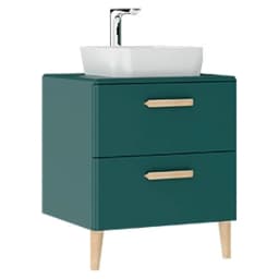 Creavit Patara 60 Cm Mat Yeşil Lavabo Dolabı görsel 1