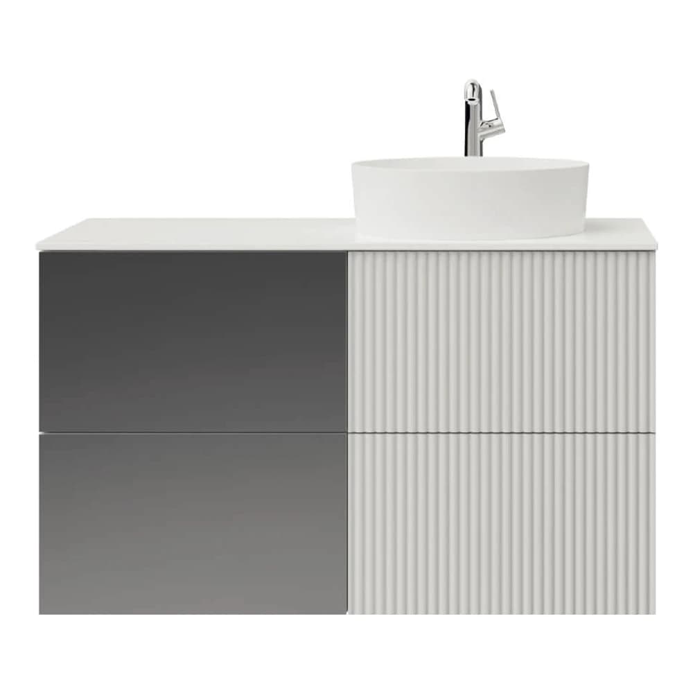 Creavit Duo 100 Cm Mat Beyaz Lavabo Dolabı