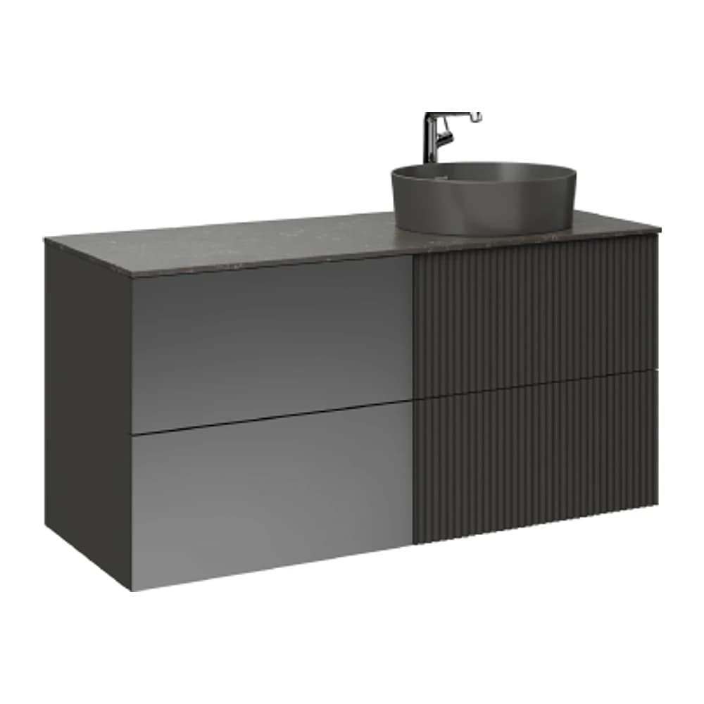 Creavit Duo 120 Cm Antrasit Lavabo Dolabı
