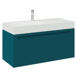 Creavit Recta 105 Cm Marin Mavi Lavabolu Dolap görsel 1