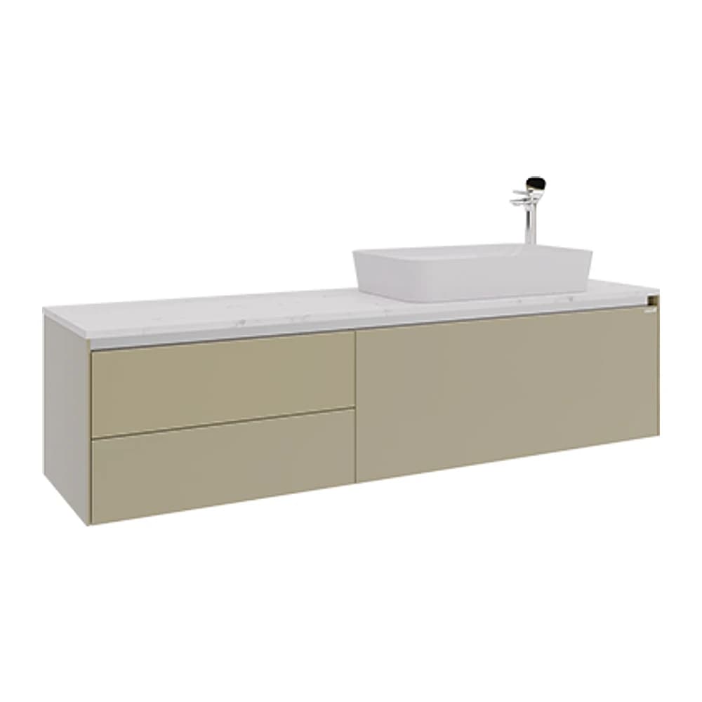 Creavit Flat 160 Cm Palazzo Tezgahlı Lavabo Dolabı